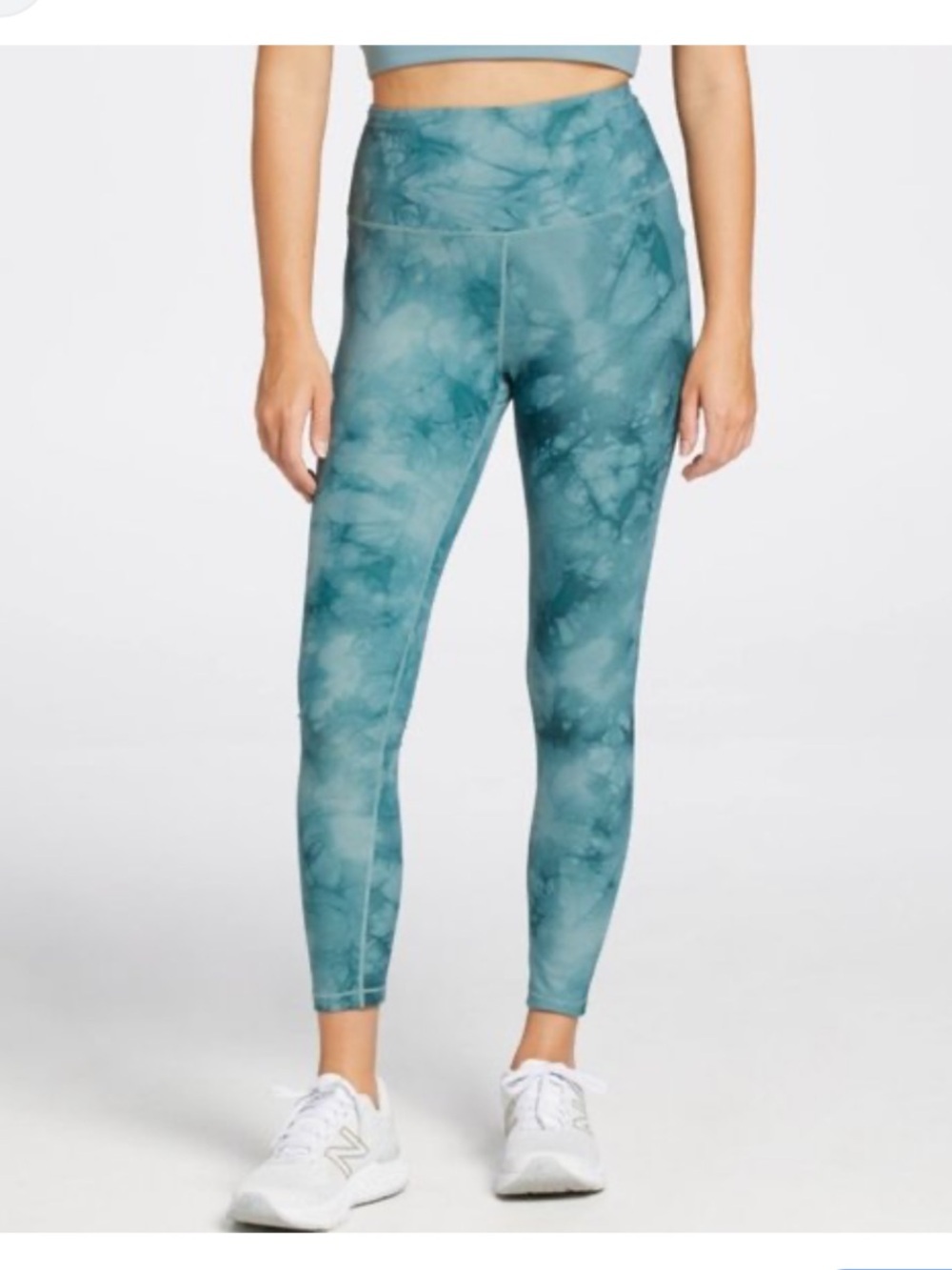 Calia M Teal Tie-Dye High-Waist Leggings
